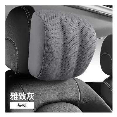 (Film Black) Car Headrest Neck Pillow For Mercedes Benz S-Class Maybach Pillow Auto