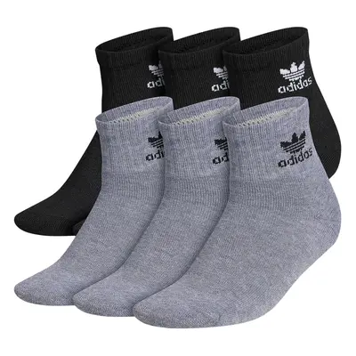 adidas Originals Kids-Boy's/Girl's Trefoil Cushioned Quarter Socks (6