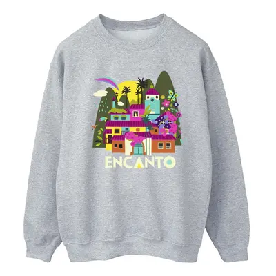 (S, Sports Grey) Disney Womens/Ladies Encanto Many Houses Sweatshirt