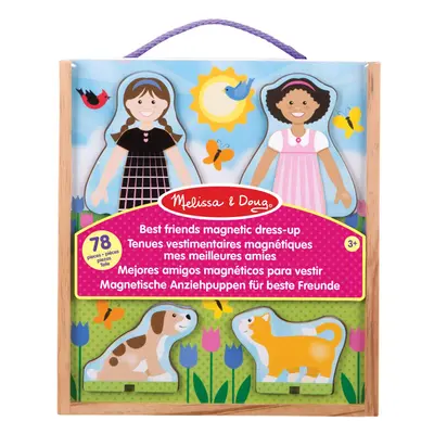 Best Friends Magnetic Dress-Up Dolls for Year Olds , Kids Crafts Sets Girls & Boys , Outfit Wood