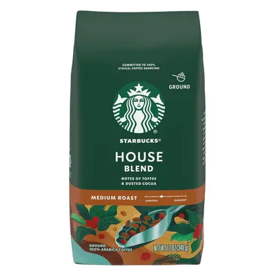 Starbucks Decaf Ground Coffee - House Blend - Medium Roast - 12oz