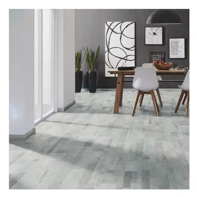 Wood Grain Effect Vinyl Flooring Self Adhesive Floor Planks Floor Tiles,Grey, Pack of