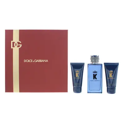 Dolce & Gabbana K Piece Gift Set: Eau de Parfum 100ml - Aftershave Balm 50ml - Shower Gel 50ml