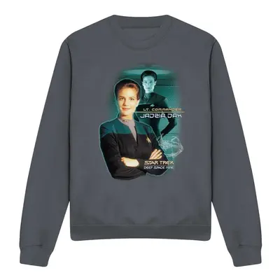 (L, Charcoal) Star Trek Unisex Adult Jadzia Dax Sweatshirt