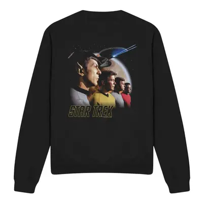 (XL, Black) Star Trek Unisex Adult Forward to Adventure Sweatshirt