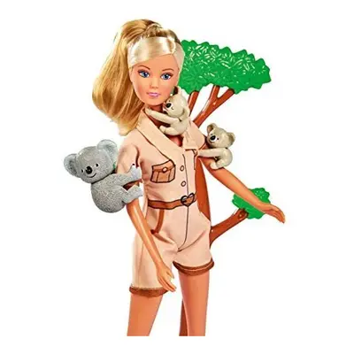 Simba Steffi Love Koala. Doll Takes Care Of The Koala Family With Climbing Tree, Food And Water 