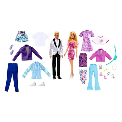 Barbie Doll and Ken Doll Fashion Set with Clothes and Accessories Dre