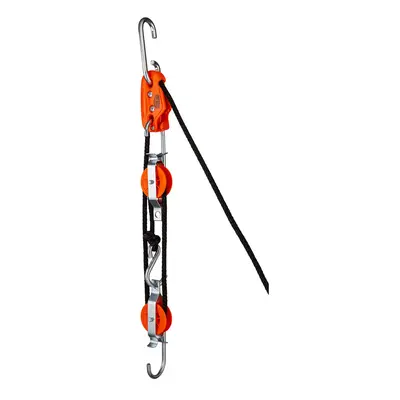 Tie Boss - Self Locking, Block And Tackle Pulley Hoist System With Ft Of Polypropylene Solid Bra