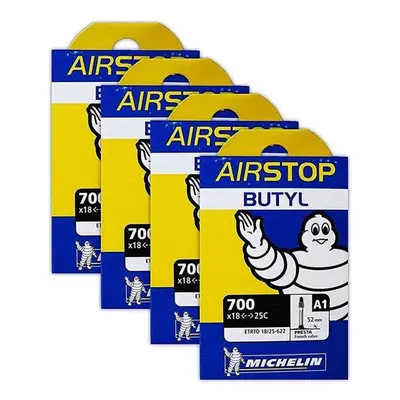 Michelin A1 Airstop 700x18-25c Road Bike Tube Bundle 52mm Smooth Presta - PACK