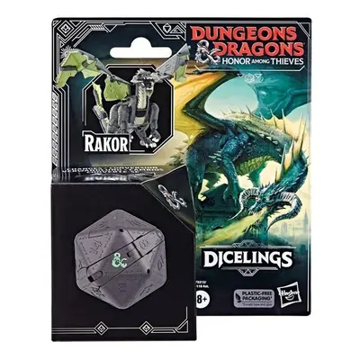 Hasbro Dungeons and Dragons Honor Among Thieves Dicelings Collectible Black Dragon Rakor