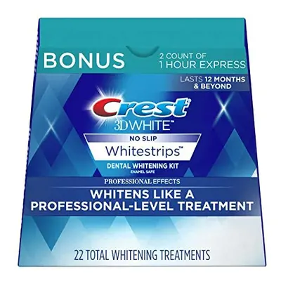 Crest 3D White Professional Effects Whitestrips Treatments + Crest 3D White Hour Express Whitest