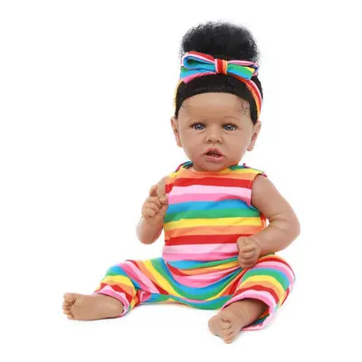 MAIHAO Reborn Baby Dolls Black Girl with Soft Body African American Real Life Babies Girl That L