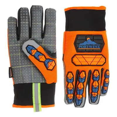 Portwest Aqua-Seal Pro Glove, Size: XL, Colour: Orange/Blue, A726O4RXL