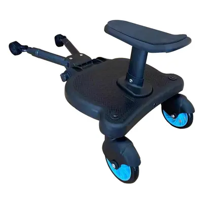 (Blue01) Universal Baby Strollers Pedal Adapter Second Child Standing Plate with Seat Trolley Au