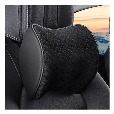 (1pcs black neck) Car Neck Headrest Pillow Cushion Auto Seat Head Support Protector Automobiles