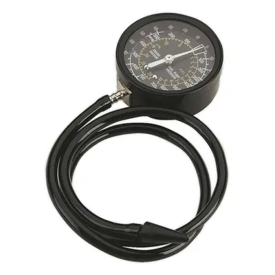 Petrol Engine Vacuum & Fuel Pump Tester - 63mm Gauge - Long Flexible Hose