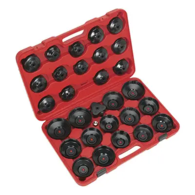 30 Piece Oil Filter Cap Wrench Set - 3/8" & 1/2" Sq Drive - Rust Protection