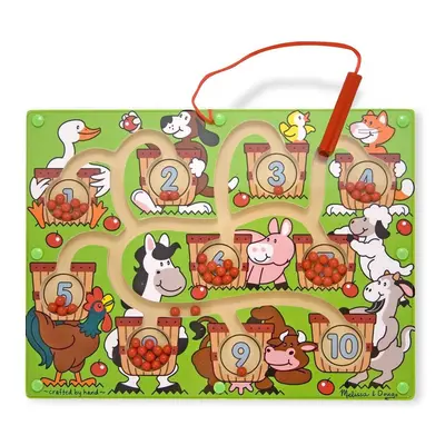 Melissa & Doug Magnetic Wand Number Maze - Wooden Puzzle