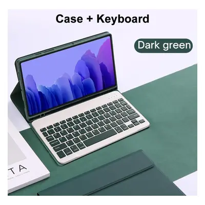 (dark green, Tab S9 Plus) Keyboard Case For Samsung Galaxy Tab S9 Plus Bluetooth Keyboard Leathe