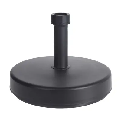 Charcoal Grey Heavy Duty Round Garden Umbrella Base | Outdoor Parasol Base Umbrella Stand For Pa