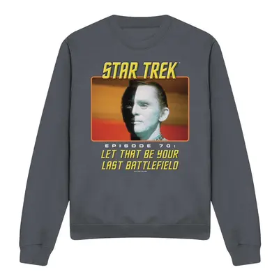 (S, Charcoal) Star Trek Unisex Adult Last Battlefield Sweatshirt