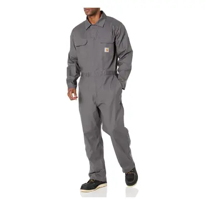 Carhartt mens Rugged Flex Canvas Big Tall Coveralls Gravel Medium Tall US