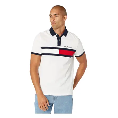 Tommy Hilfiger Men's Short Sleeve Cotton Pique Flag Polo in Regular Fi