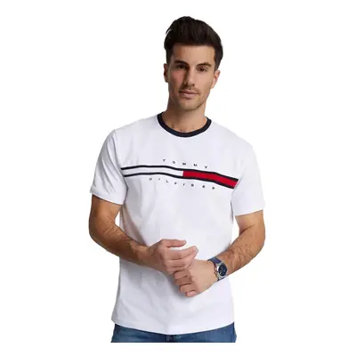 Tommy Hilfiger Men's Regular Fit Flag Embroidered Crew Neck T-Shirt W