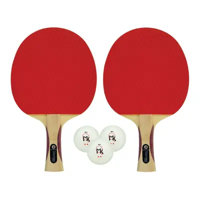 Martin Kilpatrick Vortex Table Tennis Racket 2-Player Set Pips-Out wi