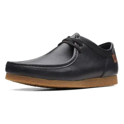 clarks Mens Shacre Ii Run Moccasin Black Leather