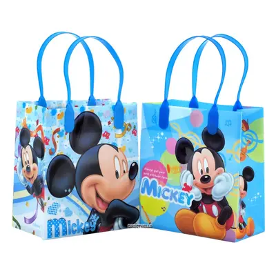 Disney Mickey Mouse Reusable Party Favor Goodie Small Gift Bags (12