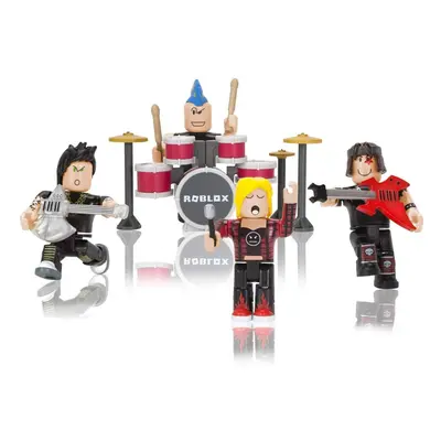 Roblox Action Collection - Punk Rockers Four Figure Pack [Includes Exclusive Virtual Item]