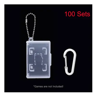 (CH-NS-009G-100sets) Mini Portable Pocket Game Cartridge + Micro SD TF Card Storage Display Box 