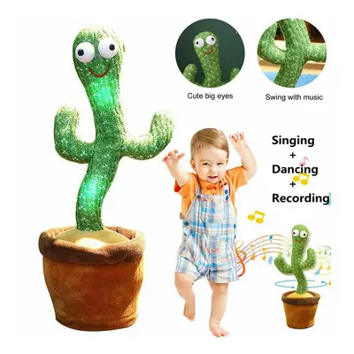 Dancing Cactus Talking Sing Sound Record Repeat Cute Cactus Toys Children's XMAS