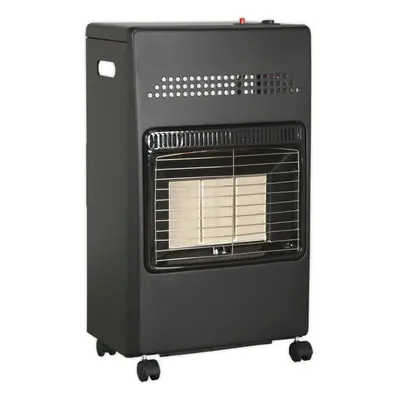 4200W Ceramic Cabinet Gas Heater - Heat Settings - Hose & Regulator - Butane