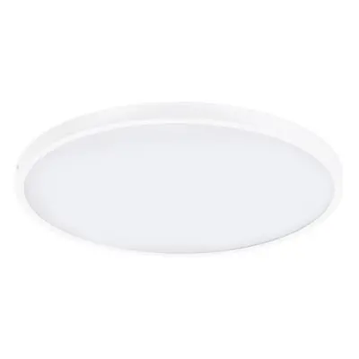 Wall / Ceiling Light White 600mm Round Surface Mounted 27W LED 3000K