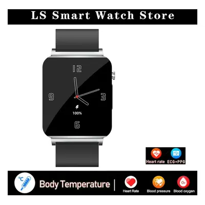 (silver, silicon) New Smart Watch Men Three High Laser Healthy Heart Rate Blood Pressure Measure