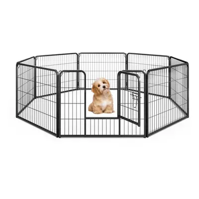 Indoor Outdoor Dog Playpen Panel 60cm Height Pen Fence With Lock