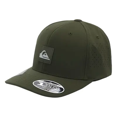 Quiksilver Mens Adapted Flexifit Curved Visor Baseball Cap Hat - Four Leaf Clover