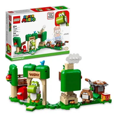 LEGO Super Mario Yoshi's Gift House Expansion Building Toy Set - Featuring Iconic Yoshi and Mont