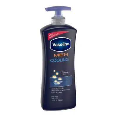 Vaseline Mens 24-Hour Moisture Lotion Cooling 20.3oz (2 Pack)