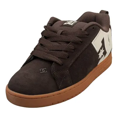 (12) DC Shoes Court Graffik Se Mens Skate Trainers in Brown