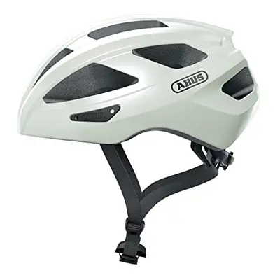 Macator Racing Bike Helmet - Sporty Bicycle Helmet for Beginners - for Women and Men - White, Si