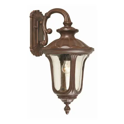 Outdoor IP44 Wall Light Rusty Bronze Patina LED E27 100W d00270