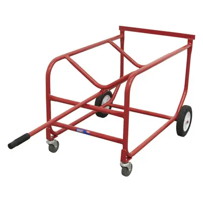 Mobile 205L Drum Stillage - Heavy Duty Tyres & Castors - Horizontal Drum Storage