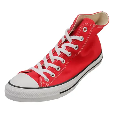 (12) Converse All Star Hi Unisex Fashion Trainers in Red White