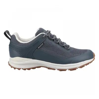 (6 (Adults'), Grey) Compton Grey Waterproof Ladies Lace-up Hiking Trainers