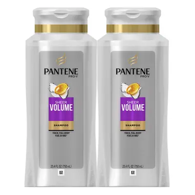 Pantene Shampoo Pro-V Sheer Volume for Fine Hair 25.4 fl oz Twin Pack