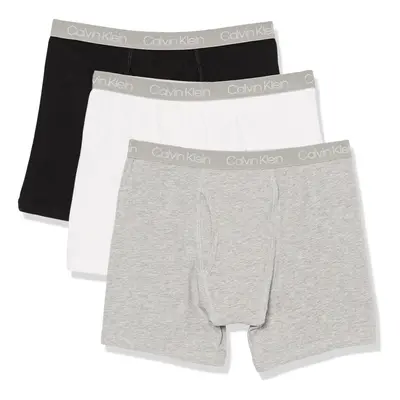 Calvin Klein Boys' Briefs Underwear 3-Pack Black/White/Heather Gray