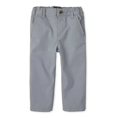 The Children's Place Baby Boys' and Toddler Stretch Chino Pants Fin Gray Single 5T